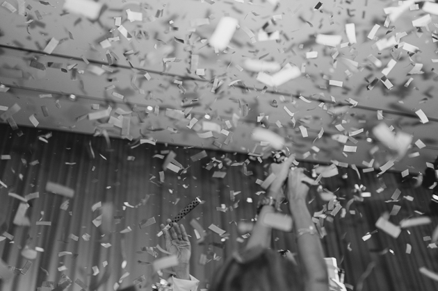 Confetti shower at the Four Seasons Hotel Wedding!