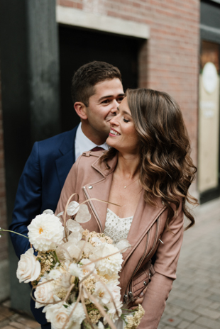 Rain on wedding day at this Only One Gallery wedding