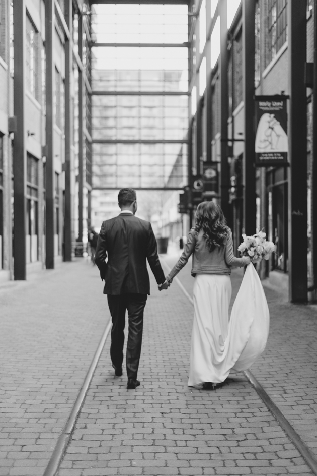 Rain on wedding day at this Only One Gallery wedding